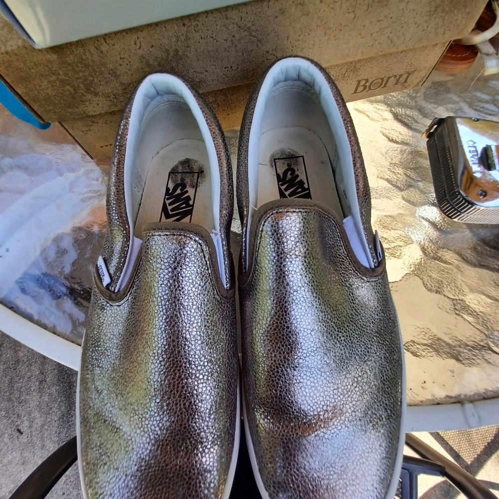 Gold Womens Vans